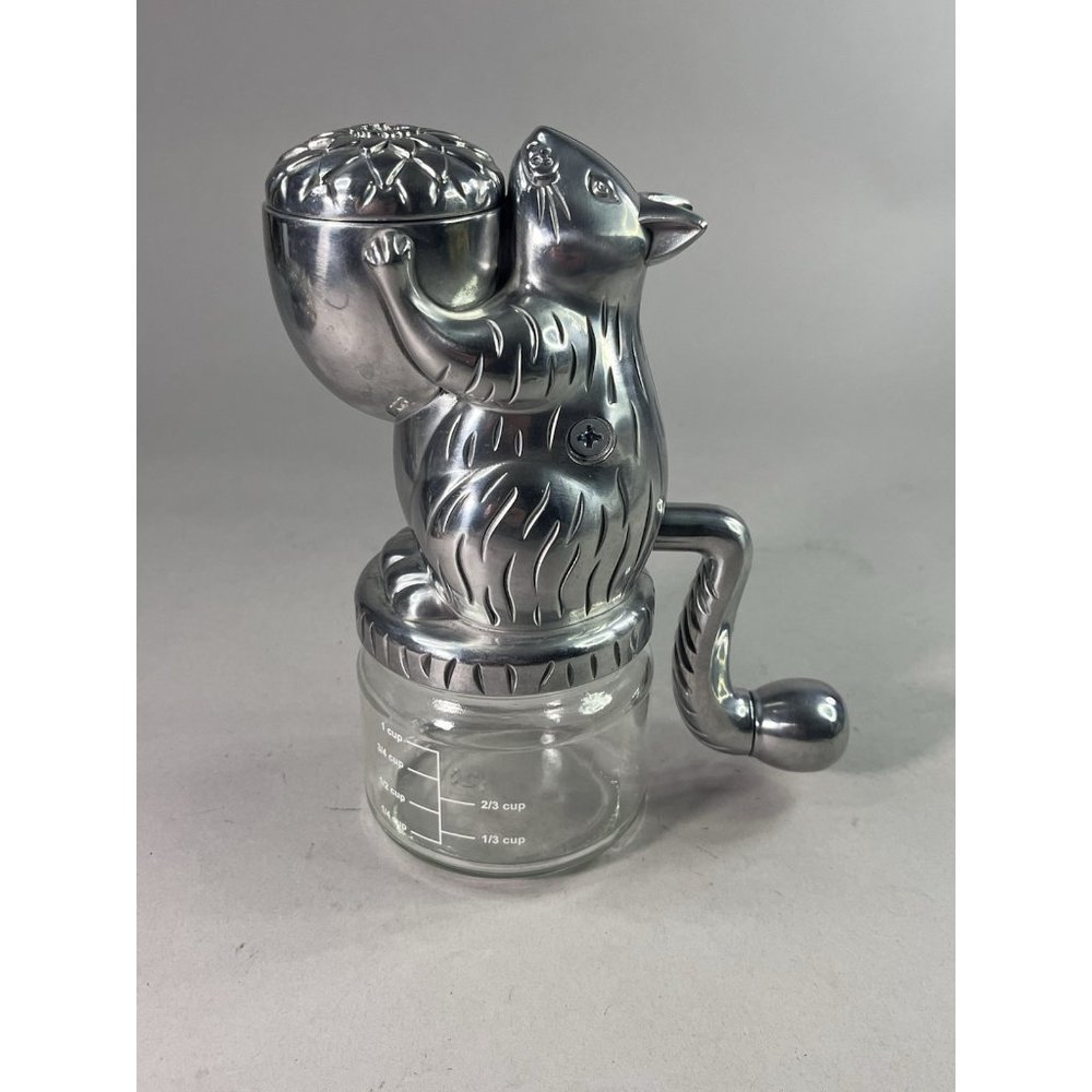 Squirrel Nut Chopper / Dicer RSVP 2012 Aluminum & Glass